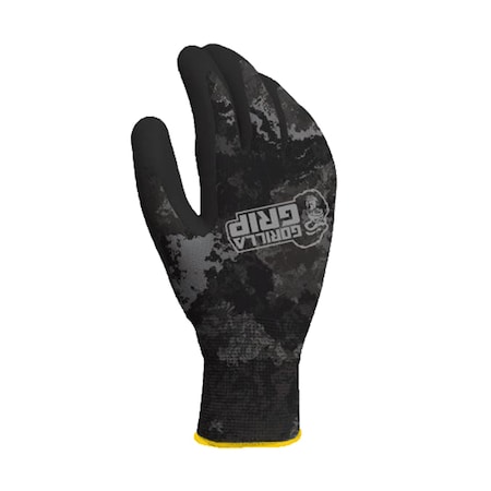 Grease Monkey Gorilla Grip One Size Fits All Nylon Tac Black Dipped Gloves 25067-26